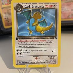 Dark Dragonite TR 22 1st Edition Vintage Pokemon Card