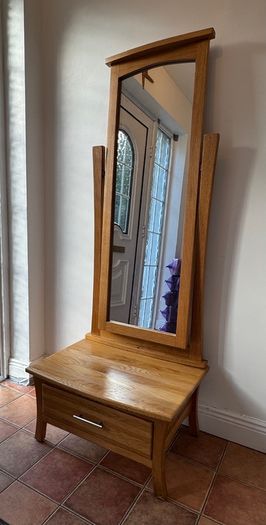 Cheval Full-Length Mirror with Base