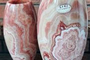 "Efes" Pair of Onyx Vases