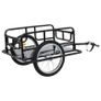 Bike Cargo Trailer 130x73x48.5 cm Steel Black Image 4