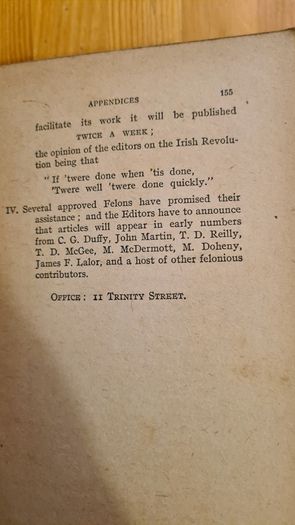 James Fintan Lawlor Patriot And Political Essayist 1807- 1849.by L. Fogarty. B. A. With a preface by Arthur Griffith. Hardback In Fair Condition.