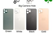 For iPhone 11 Pro Back Battery Cover Glass Black Green White Gold + Camera Lens