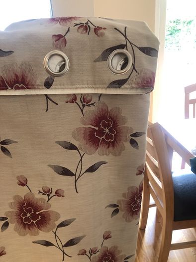 curtains and pole