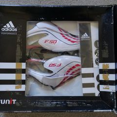 Football Boots Adidas F50.9 White/Red (2008) Size 8UK ALL