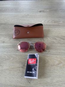 Ray Ban Rose Tint Reflective Sunglasses