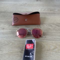 Ray Ban Rose Tint Reflective Sunglasses