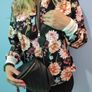 Floral zip sweatshirt Image 8