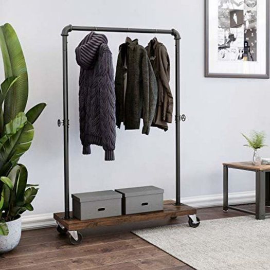 New Heavy Duty Clothes Rack Garment (Brown) FREE P&P