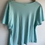 Riona Stone Ladies turquoise short sleeve top plus size new Image 4