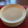 DENBY New REDUCED.  6 dinner plates and 6 luncheon plates in Linen coupe . All new and unused Image 9