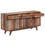 Sideboard Solid Wood Vintage 145x40x75 cm Image 4