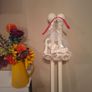2no. 4ft Cream Wooden Curtain Poles - Excellent Condition Image 2