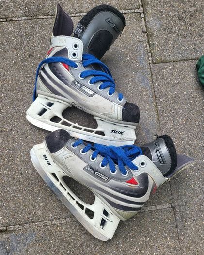 rollerblades and ice skates
