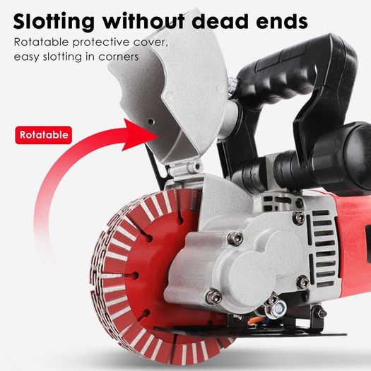 BRAND NEW EU Stock Wall Groove Cutting Machine 4000W 6500RPM Electric Wall Chaser 5x133mm Saw Blades Slot Brick Concrete Granite Marble