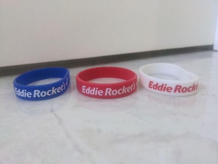 Eddie Rocket's wrist bands