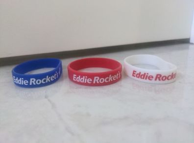 Eddie Rocket's wrist bands