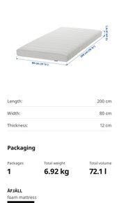 Ikea Kids Mattress New