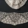 Antique European Lace Art in Ornate Gold Frame 1900 Image 2