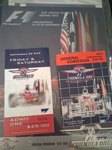 F1 souvenir program