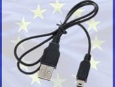 New Hi Speed 2.0 USB Cable Lead A To Mini USB B 5 PIN Black Adapter #131