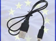 main image for ad New Hi Speed 2.0 USB Cable Lead A To Mini USB B 5 PIN Black Adapter #131