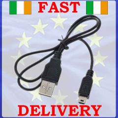 New Hi Speed 2.0 USB Cable Lead A To Mini USB B 5 PIN Black Adapter #131