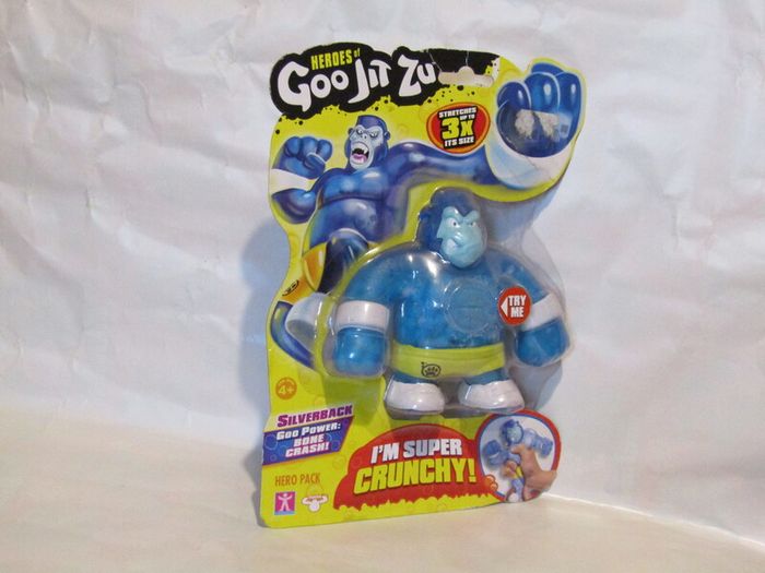 Heroes of Goo Jit Zu Silverback The Gorilla Figure Bone Crash Figure Brand New Sealed Rare Hard To Find