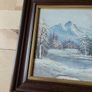 Snow scene - framed 13in x 11in - postage included Image 2