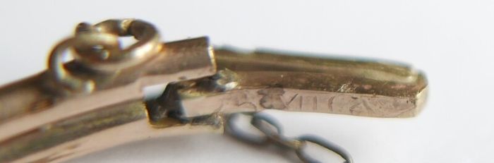 Vintage  14k Yellow Gold Plated  Bangle Bracelet