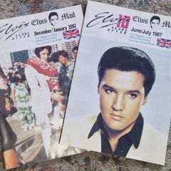Vintage 1987 Elvis Presley Fan Club Magazines - 10 Years After Commemorative Issues