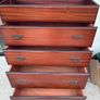 Solid wood dresser/chest of drawers with mirror Image 4