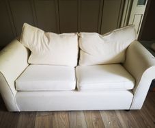 White couches x 2