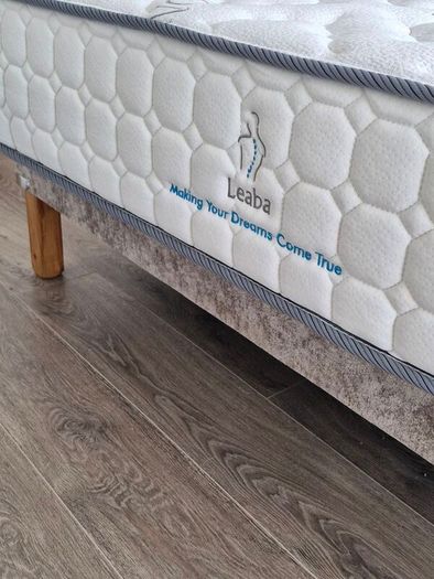 king size bed with headboard and new mattress