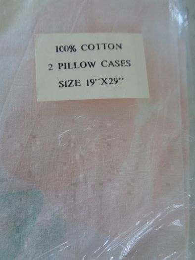 Pair of Cotton Pillow Cases x 2 for Sale