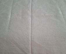 White Damask  Tablecloth 121cm x 117cm