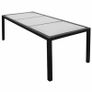 9 Piece Outdoor Dining Set with Cushions Poly Rattan Black Image 4