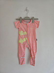 0-3m, 2 Way Zip Up Bonds Wondersuit Sleepsuit - Glow in The Dark