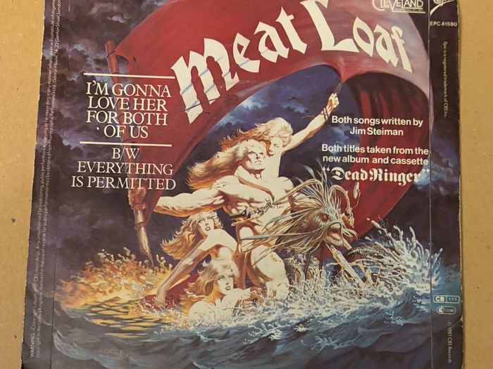 Meat Loaf Im Gonna Love Her for Both of Us 1981 7inch Vinyl