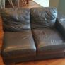 Leather corner sofa. Splits into 2. Image 2