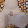 Cute Whimsical and Collectable Three Sectioned Ceramic Dip Dish from the Sprinkles Collection by Jane Asher for Wade 2007, Mint Condition Image 5