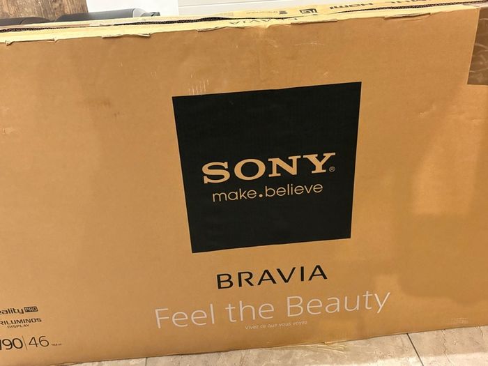 SONY Bravia 46 Inch TV with Chrome stand