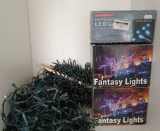 6 sets of Large Decorative Lights Bundle - Indoor/Outdoor, Warm White, Multicolour and Blue