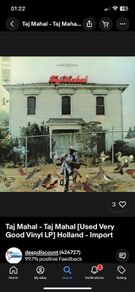 Taj Mahal 1st LP Excellent condition