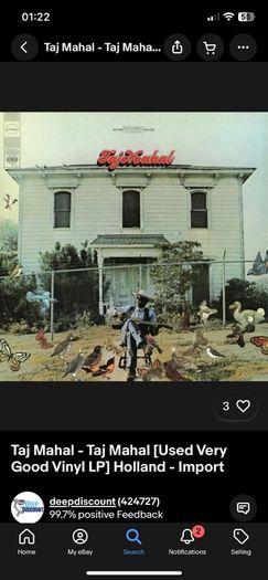 Taj Mahal 1st LP Excellent condition