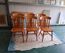 6 Solid Pine Chairs