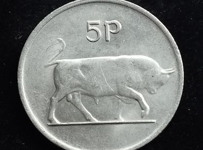 Ireland - 1982 - 5 Pence  - Bull - High Grade - KM.22 - [2024]