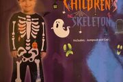 Halloween Skeleton Costume 5-6 years old