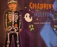 Halloween Skeleton Costume 5-6 years old