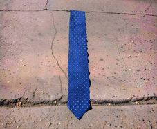 Canali Royal Blue Polka Dot Silk Tie