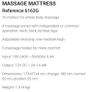 Massage mattress with heat option Image 5
